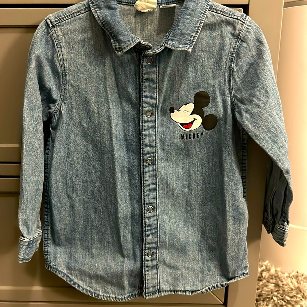 H&M Denim Shirt - Disney/Mickey